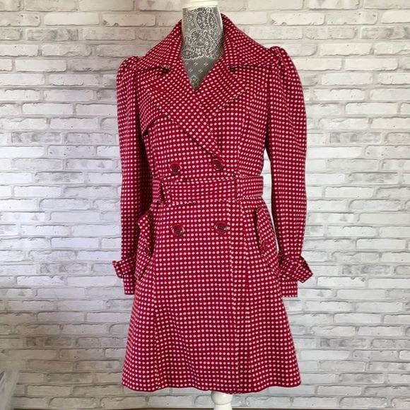 next Other - Pink Polkadot Peacoat
